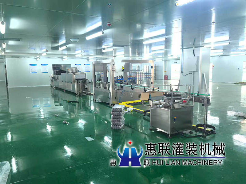 6000瓶口服液洗瓶机生产线调试完毕